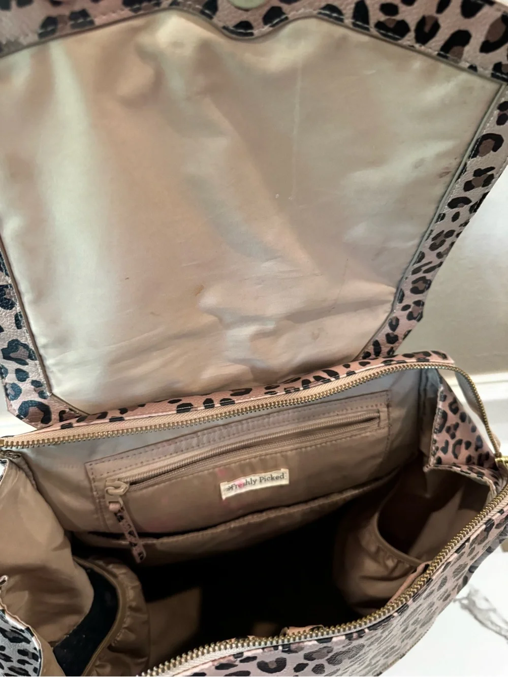 Freshly Picked Leopard-Print Baby Bag- Backpack